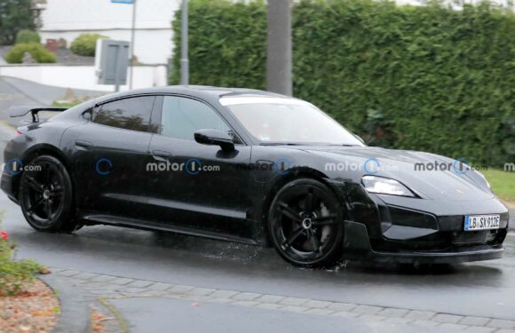Porsche Taycan GT Spied Virtually Undisguised, Insider Claims It Has 1,000+ HP