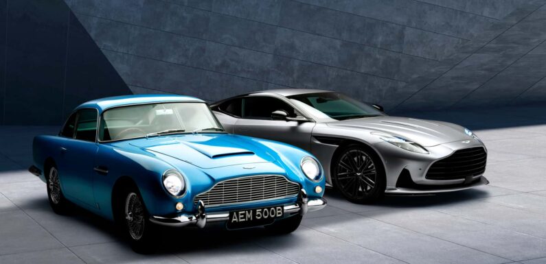 Aston Martin DB5 Turns 60, Poses Next To The New DB12