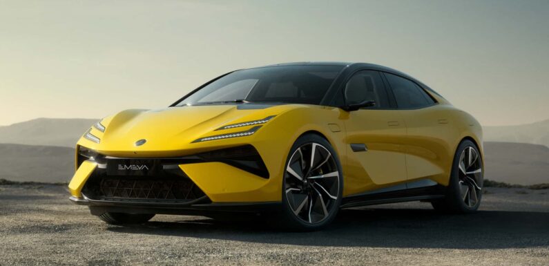 Lotus Emeya Electric Sedan Debuts: 905 Horsepower, Active Aerodynamics