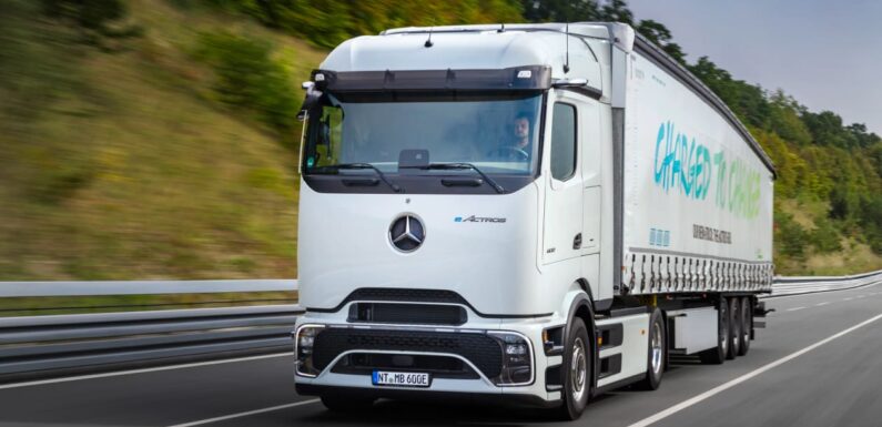New all-electric Mercedes eActros 600 lorry will keep on truckin' for 310 miles