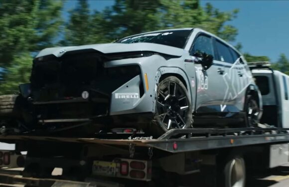 Watch The BMW XM Crash, Flip, And Take Down A Tree At Pikes Peak