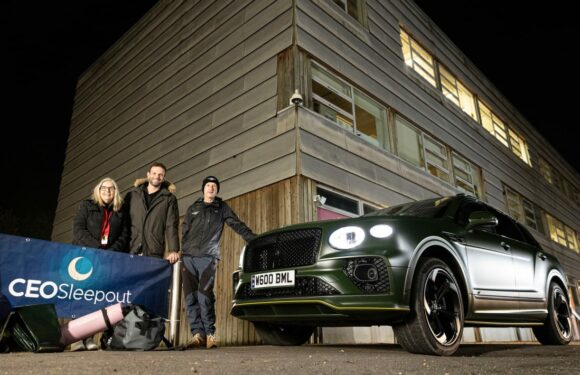 A tiny taste of homelessness: from a Bentley Bentayga to a sleeping bag